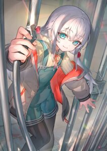 katana_canata kyouran_reijou_nia_liston nia_liston overalls pantyhose sweater