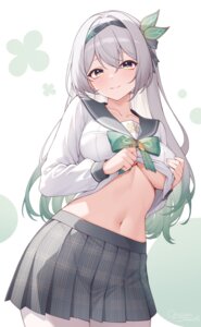 Rating: Questionable Score: 45 Tags: firefly honkai:_star_rail no_bra pantyhose poinia seifuku shirt_lift underboob User: BattlequeenYume