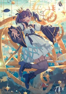 Rating: Safe Score: 15 Tags: dress hanayori_joshiryou hechima heels kohigashi_hitona stockings thighhighs User: himeno_nanako