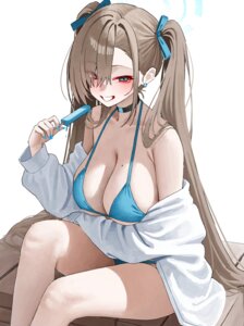 Rating: Questionable Score: 38 Tags: bikini blue_archive halo ichinose_asuna kono_(xerondan321) open_shirt swimsuits User: Genex