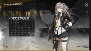 calendar garter girls_frontline_2:_exilium gun leva mecha_musume tagme thighhighs torn_clothes ump45_(girls_frontline) wallpaper