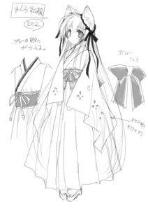 Rating: Safe Score: 3 Tags: animal_ears japanese_clothes kitsune lump_of_sugar mito_mashiro moekibara_fumitake monochrome sketch tayutama tayutama_2 User: k25c2yf