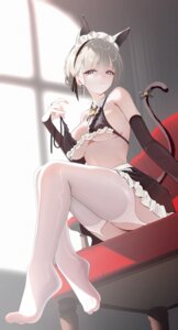 Rating: Questionable Score: 60 Tags: animal_ears bra maid nekomimi see_through sikimosh skirt_lift stockings tail thighhighs undressing User: charunetra