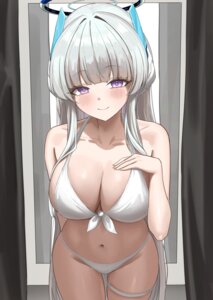 bikini blue_archive fast_owl garter halo swimsuits ushio_noa