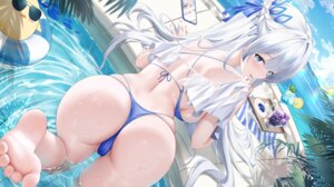 Rating: Questionable Score: 82 Tags: argus_(azur_lane) ass azur_lane bikini feet manjuu_(azur_lane) proverbs_zhenyan see_through swimsuits thong wet wet_clothes User: Anonymous