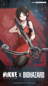 ada_wong dress goddess_of_victory:_nikke heels resident_evil tagme weapon