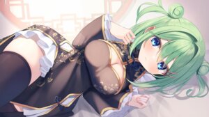 Rating: Safe Score: 29 Tags: asian_clothes cleavage shirai_tanuki thighhighs User: Anonymous