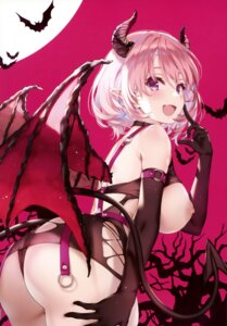 Rating: Questionable Score: 64 Tags: ass breasts comic_aun devil horns misaki_kurehito nipples no_bra pantsu pointy_ears see_through shirt_lift skirt_lift tail thong wings User: fireattack