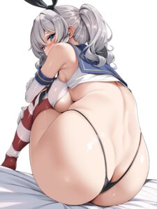 Rating: Questionable Score: 8 Tags: animal_ears ass bunny_ears cosplay kantai_collection kashima_(kancolle) no_bra pantsu seifuku shimakaze_(kancolle) thighhighs thong torisan User: Genex
