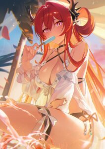 Rating: Questionable Score: 52 Tags: arknights arknights:_endfield bikini garter horns jiang_ye_kiri laevatein_(arknights) see_through surtr_(arknights) swimsuits torn_clothes User: VigorousMMM