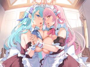breasts kibii_mocha maid no_bra symmetrical_docking
