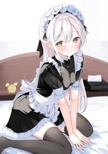 artist_revision hamaken. maid thighhighs