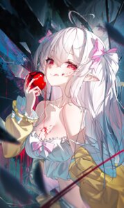 a_simple_life_with_my_unobtrusive_sister blood lingerie pointy_ears qys3