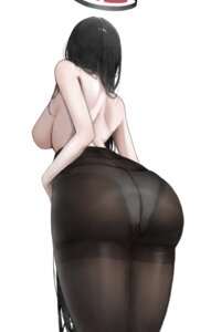 ass blue_archive halo pantsu pantyhose see_through topless tsukatsuki_rio whyd5424