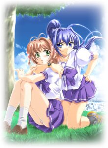 Rating: Questionable Score: 10 Tags: age_(studio) baka_ouji_persia hayase_mitsuki kimi_ga_nozomu_eien pantsu seifuku skirt_lift suzumiya_haruka thong User: moonian