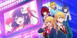 Rating: Safe Score: 9 Tags: [oshi_no_ko] arima_kana dress horns hoshino_ai hoshino_aquamarine hoshino_ruby kurokawa_akane mem-cho see_through seifuku sweater tagme uniform User: moonian