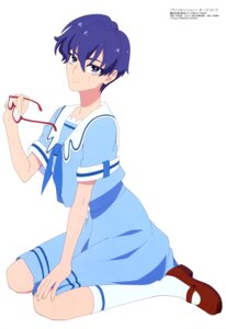 imoto_yuki kazahana_sumire megane princession_orchestra seifuku