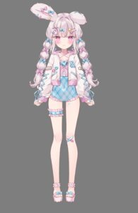 Rating: Safe Score: 8 Tags: animal_ears bandaid bunny_ears garter hoshi indie_virtual_youtuber swimsuits transparent_png usatama_amyu User: zyll
