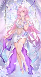 Rating: Questionable Score: 23 Tags: cyrene dress heels honkai:_star_rail melailai no_bra pointy_ears see_through stockings thighhighs User: Arsy