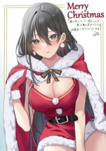 christmas dress hamu shimizu_kei tonari_no_seki_no_yankee_shimizu-san_ga_kami_wo_kuroku_sometekita