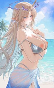 Rating: Questionable Score: 45 Tags: bikini breast_hold breasts fleurdelys horns nipples pointy_ears ruzhai see_through swimsuits tattoo wet wuthering_waves User: lacepanties