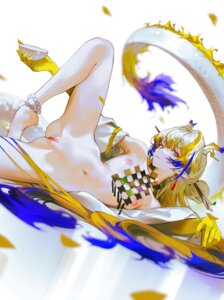 bottomless breasts horns iumu nipples no_bra pointy_ears pussy tail uncensored