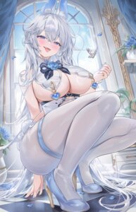 animal_ears bunny_ears bunny_girl garter heels machi_(7769) machi_(7769)_(person) no_bra pantyhose