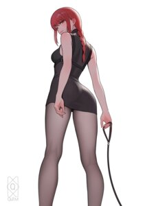 chainsaw_man dress makima_(chainsaw_man) pantyhose quilm3