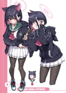 Rating: Safe Score: 27 Tags: animal_ears blue_archive halo jenova_cake kyouyama_kazusa nekomimi pantyhose seifuku takayaki User: himeno_nanako