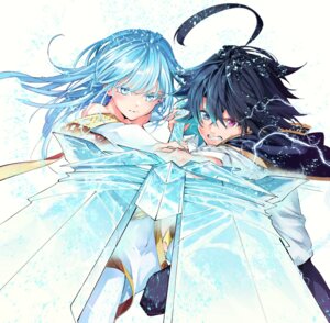 Rating: Safe Score: 15 Tags: aoi_toshi elfaria_albis_serfort heterochromia sword tsue_to_tsurugi_no_wistoria will_serfort User: VigorousMMM