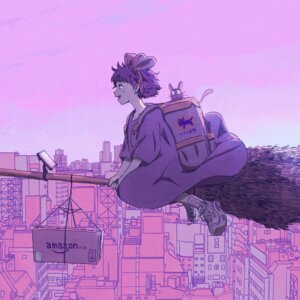 jiji (majo no takkyuubin) from majo no takkyuubin by pomori