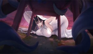 Rating: Questionable Score: 9 Tags: azur_lane dress golden_hind_(azur_lane) horns no_bra see_through tagme tentacles User: Arsy