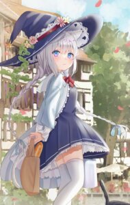 Rating: Questionable Score: 26 Tags: animal_ears nekomimi niboshi_(nibosisuzu) seifuku skirt_lift tail thighhighs witch User: Anonymous