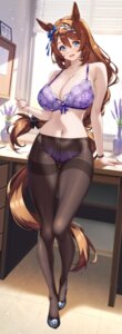 Rating: Questionable Score: 20 Tags: animal_ears bra cameltoe lingerie merufena pantsu pantyhose see_through super_creek_(umamusume) tail uma_musume_pretty_derby User: Arsy