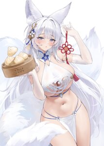 Rating: Questionable Score: 69 Tags: animal_ears asian_clothes azur_lane janload1ng kitsune no_bra see_through shinano_(azur_lane) tail waitress User: KenB