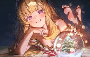 Rating: Questionable Score: 17 Tags: betabeet cagliostro_(granblue_fantasy) christmas feet granblue_fantasy loli no_bra User: lacepanties