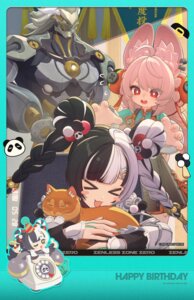 Rating: Safe Score: 9 Tags: animal_ears asian_clothes banyue chibi dialyn neko tagme zenless_zone_zero zhao_(zenless_zone_zero) User: moonian