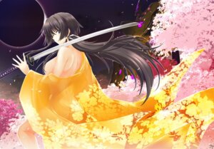 Rating: Questionable Score: 18 Tags: breasts japanese_clothes mecha miyata_sou muv-luv muv-luv_alternative no_bra nopan see_through sword takamura_yui total_eclipse User: magicmessage