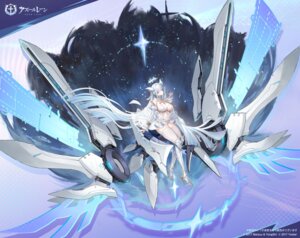 armor azur_lane bois_belleau_(azur_lane) halo heels no_bra pantsu stockings tagme thighhighs