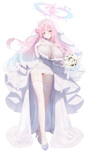 Rating: Questionable Score: 29 Tags: angel blue_archive dress garter_belt heels misono_mika no_bra saki_(saki_paint) see_through stockings thighhighs wedding_dress wings User: wq15987654