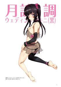 bikini fujikawa_daichi garter_belt no_bra see_through senki_zesshou_symphogear swimsuits thighhighs tsukuyomi_shirabe