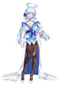 Rating: Questionable Score: 45 Tags: blue_archive dress halo merufena no_bra pantyhose ushio_noa User: Arsy