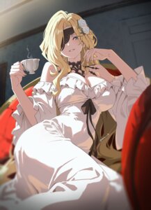 Rating: Questionable Score: 40 Tags: eyepatch genshin_impact no_bra nvl pajama signora User: Arsy