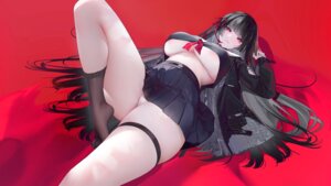 areola cameltoe chisa garter no_bra omone_hokoma_agm pantsu shirt_lift skirt_lift tattoo thong torn_clothes wuthering_waves