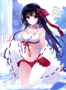 Rating: Questionable Score: 23 Tags: bikini miko open_shirt suzuhira_hiro swimsuits wet User: drop