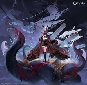 azur_lane dress garter no_bra pirate queen_anne's_revenge_(azur_lane) sword tagme thighhighs