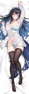 Rating: Questionable Score: 74 Tags: bra dakimakura dress_shirt open_shirt pantsu panty_pull see_through tail thighhighs wellsy User: Anonymous