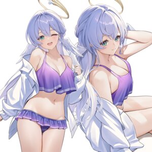 Rating: Questionable Score: 36 Tags: bikini bikini_top halo honkai:_star_rail lunacle open_shirt robin swimsuits wings User: BattlequeenYume