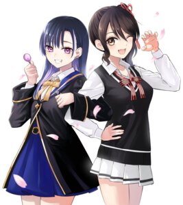 Rating: Safe Score: 13 Tags: aria_aquarius crossover kaneda_yousuke kishuku_gakkou_no_juliet komai_hasuki kuroneko_to_majo_no_kyoushitsu seifuku sweater User: VigorousMMM