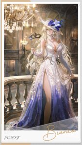 bianca_(punishing:_gray_raven) dress no_bra punishing:_gray_raven tagme